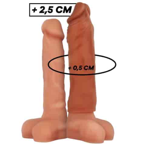 VIRILXL - LIQUID SILICONE V5 BROWN PENIS EXTENSION