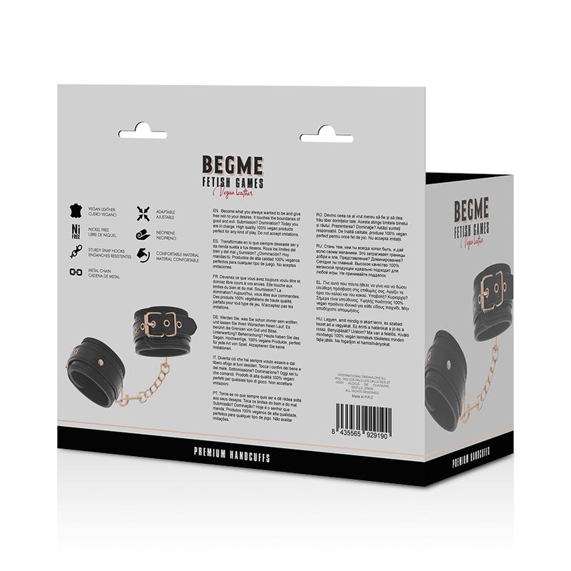 BEGME -  BLACK EDITION PREMIUM HANDCUFFS WITH NEOPRENE LINING — zdjęcie 9