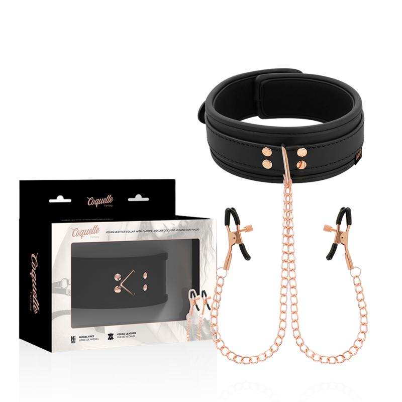 COQUETTE CHIC DESIRE - FANTASY NIPPLE CLAMP NECKLACE WITH NEOPRENE LINING — zdjęcie 9