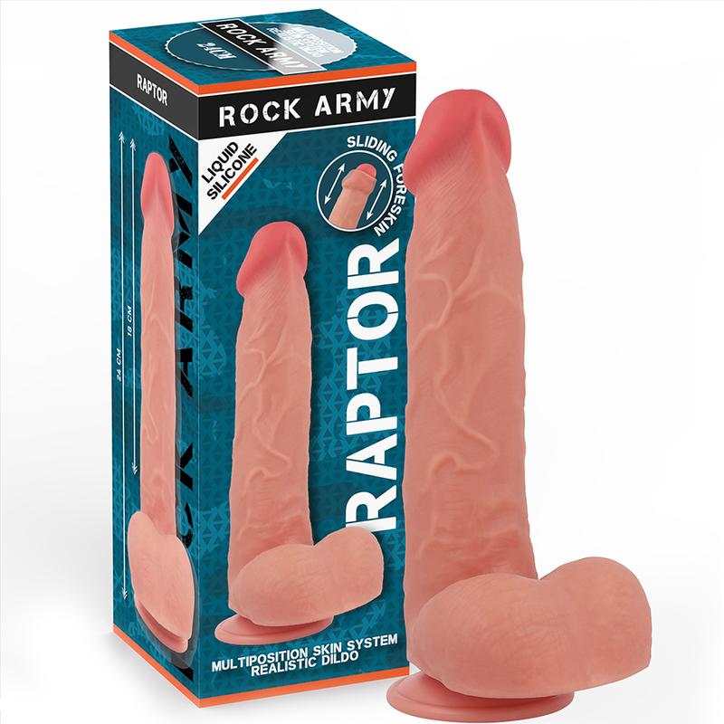 ROCK ARMY - ROCKARMY - LIQUID SILICONE RAPTOR 24 CM -O- 4.4 CM