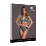 Duo Net Key-Hole Bra Set - One Size