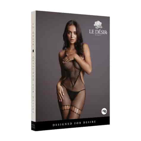 Net High Neck Bodystocking - One Size