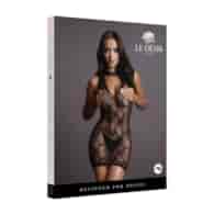 High Neck Lace Mini Dress - One Size
