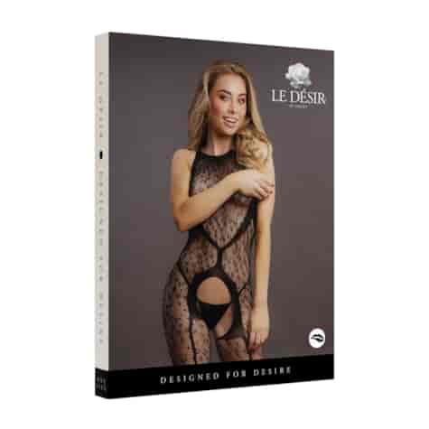 Crotchless Leopard Bodystocking - One Size