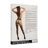 Suspender Striped Pantyhose - One Size
