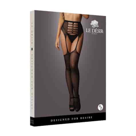 High-Waist Garterbelt Stockings - One Size