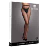 Panty with Small Fishnet Structure - OS - Black