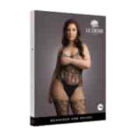Lace and Fishnet Bodystocking - Plus Size