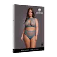 Duo Net Key-Hole Bra Set - Queen Size