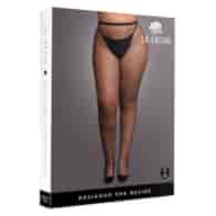 Panty with Small Fishnet Structure - OSX - Black