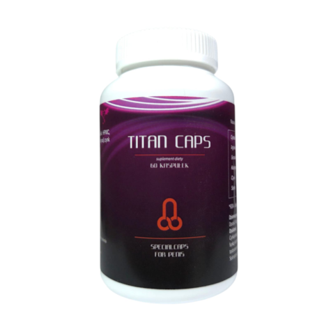 Titan Caps suplement wspomagający erekcję 60 kaps.