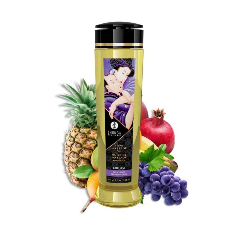 Olejek do masażu Libido Exotic Fruits 240ml Shunga — zdjęcie 5