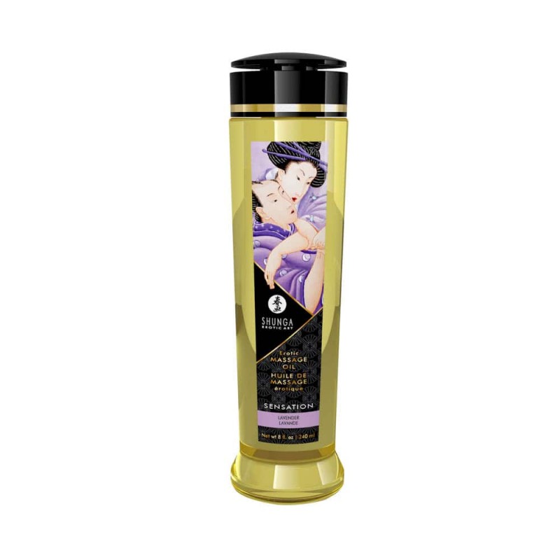 Olejek do masażu Sensation Lavender 240ml Shunga — zdjęcie 4