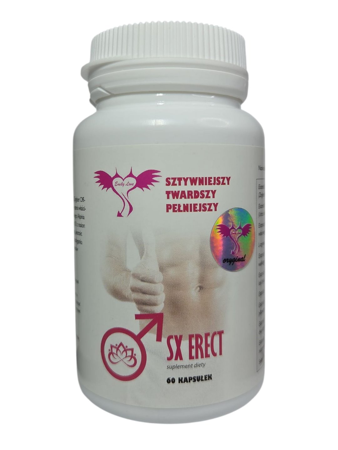Emily Love - SX Erect Suplement diety dla mêzczyzn wzmacniaj¹cy erekcjê 60 kaps.