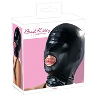 Maska czarna z otworem na usta Bad Kitty