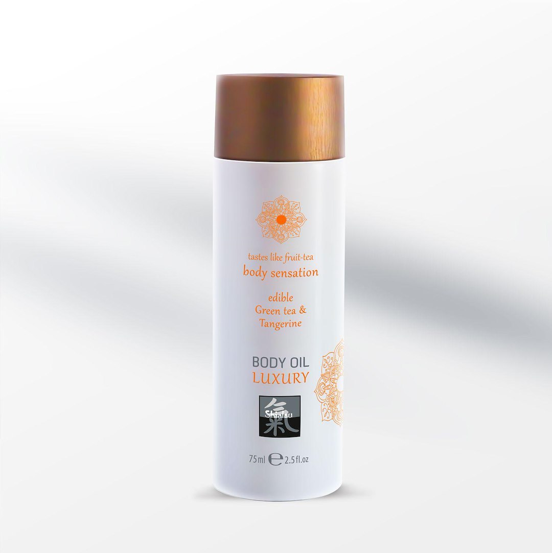 Shiatsu - Luxury Body oil edible - Green tea & Tangerine