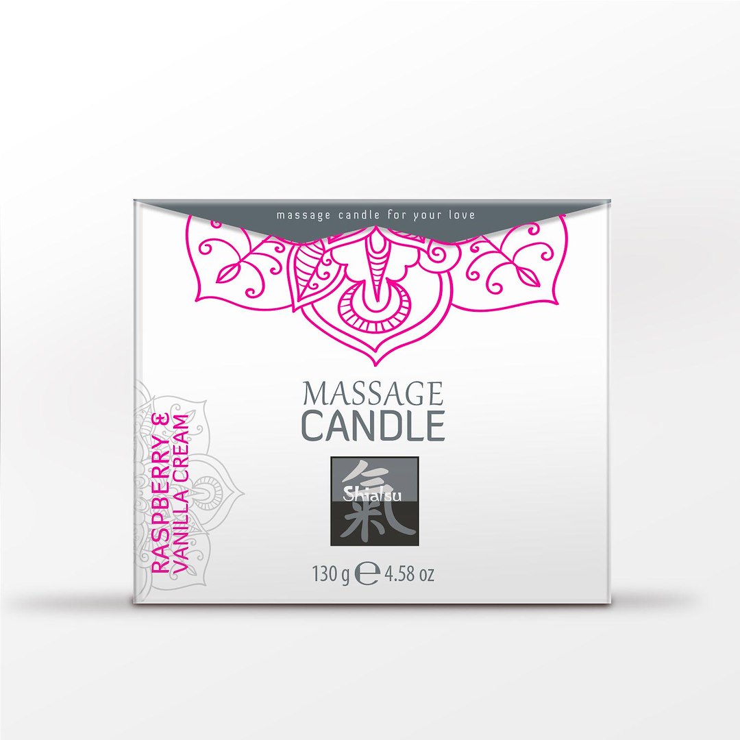 Massage Candle - Raspberry & Vanilla Cream — zdjęcie 2