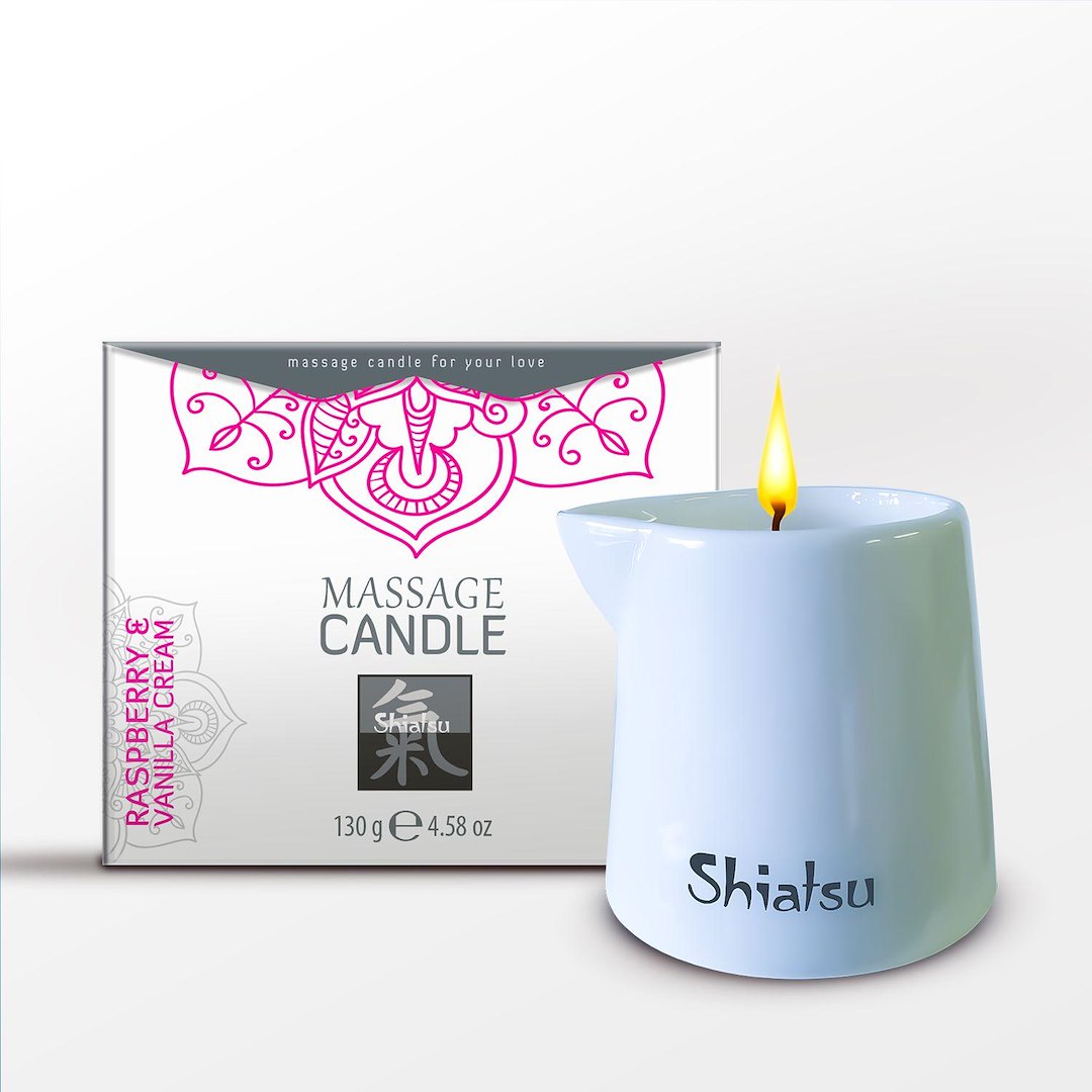Shiatsu - Massage Candle - Raspberry & Vanilla Cream