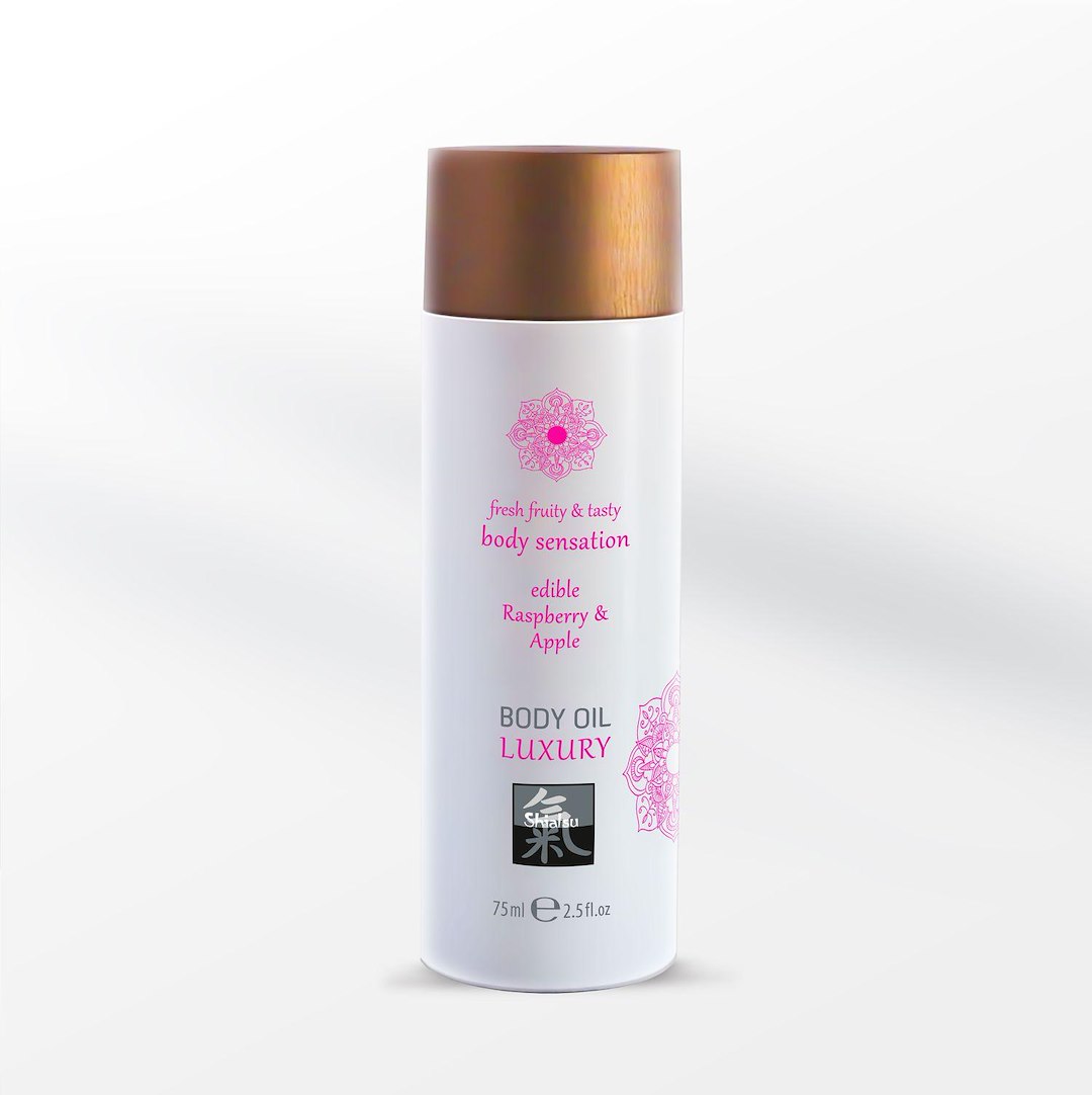 Shiatsu - Luxury Body oil edible - Raspberry & Apple