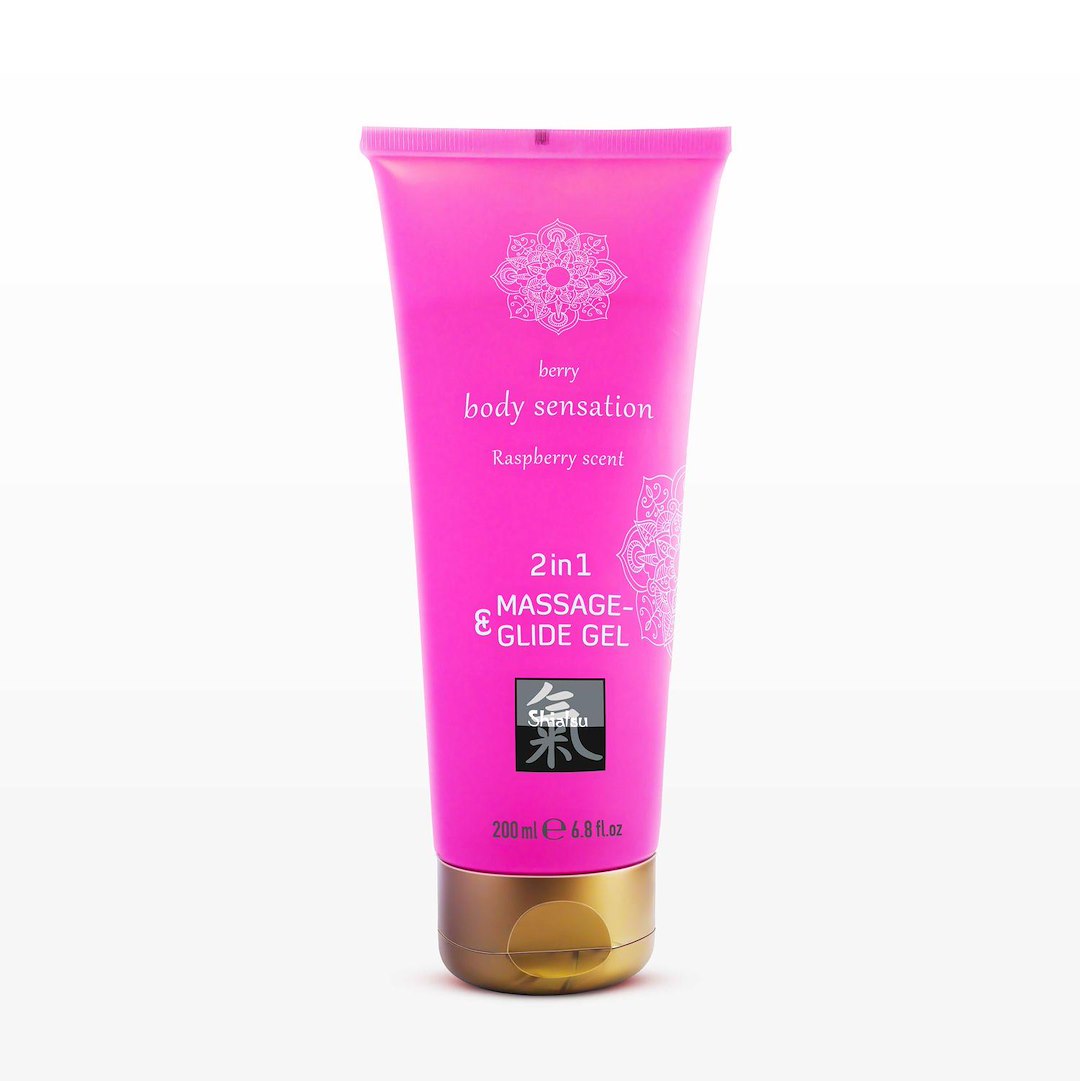 Shiatsu - Massage- & Glide Gel 2 in 1 - Raspberry scent