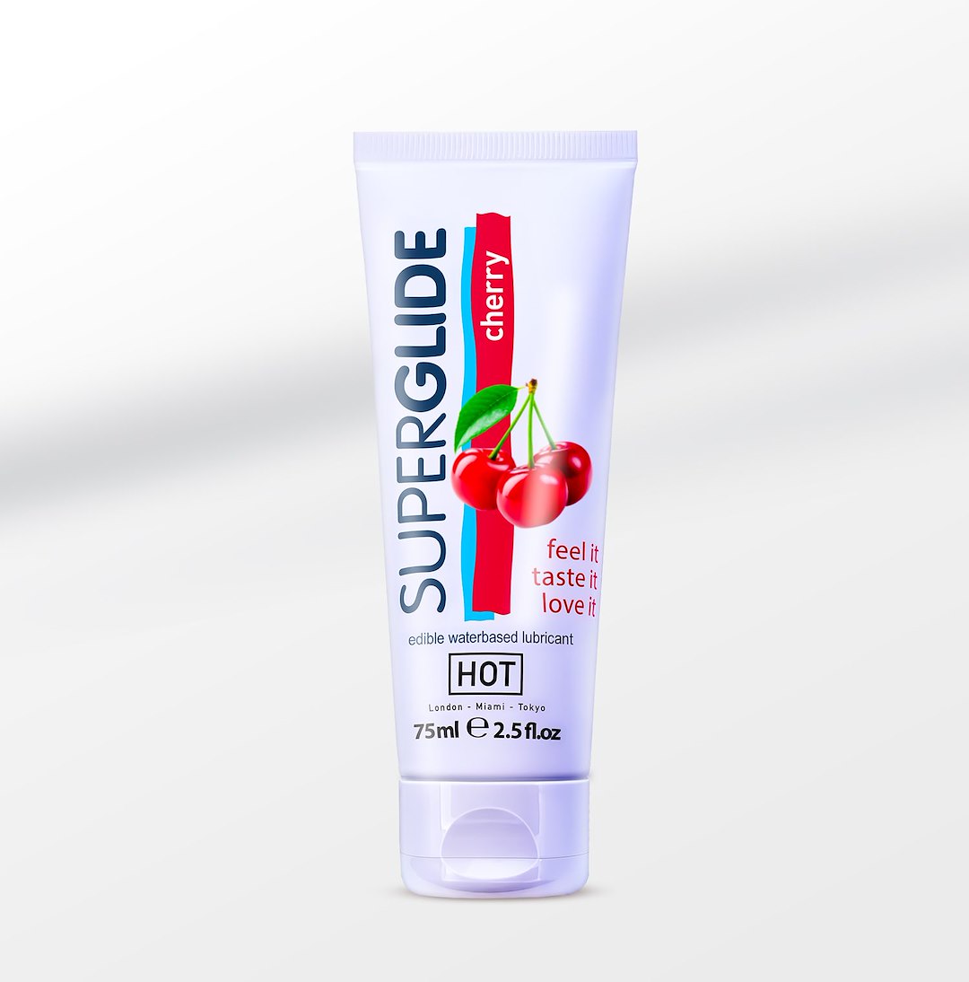 HOT Superglide edible lubricant waterbased - CHERRY