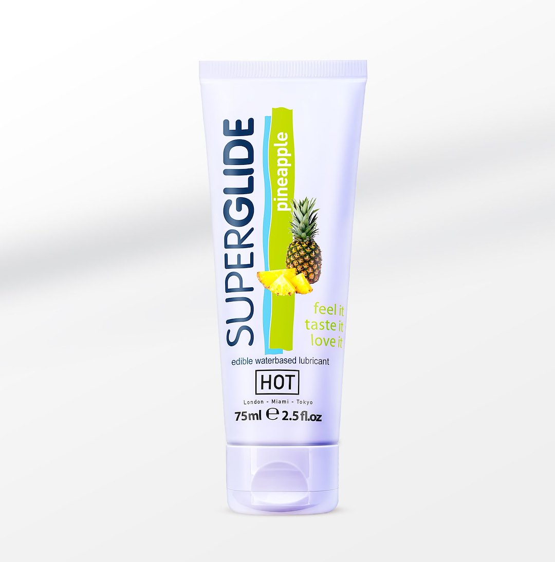 HOT Superglide edible lubricant waterbased - PINEAPPLE
