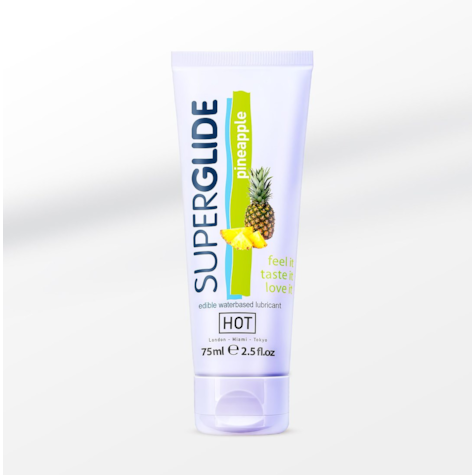 HOT Superglide edible lubricant waterbased - PINEAPPLE
