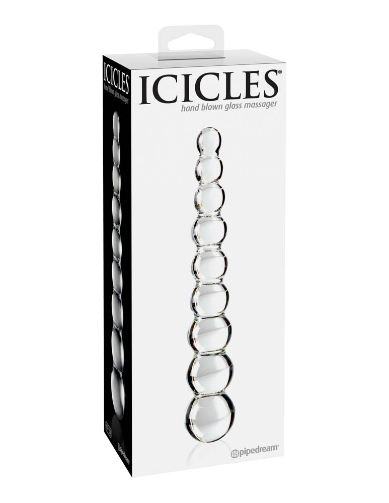 Dildo szklane 22,5 cm Icicles No. 2 — zdjęcie 8