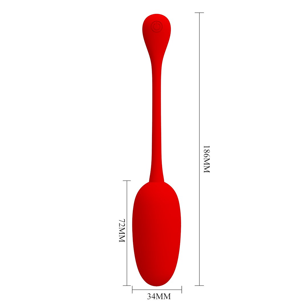 Jajeczko z wibracjami Knucker Red Pretty Love — zdjęcie 6