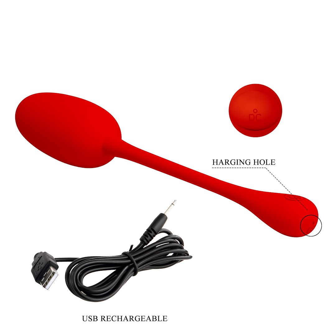 Jajeczko z wibracjami Knucker Red Pretty Love — zdjęcie 8