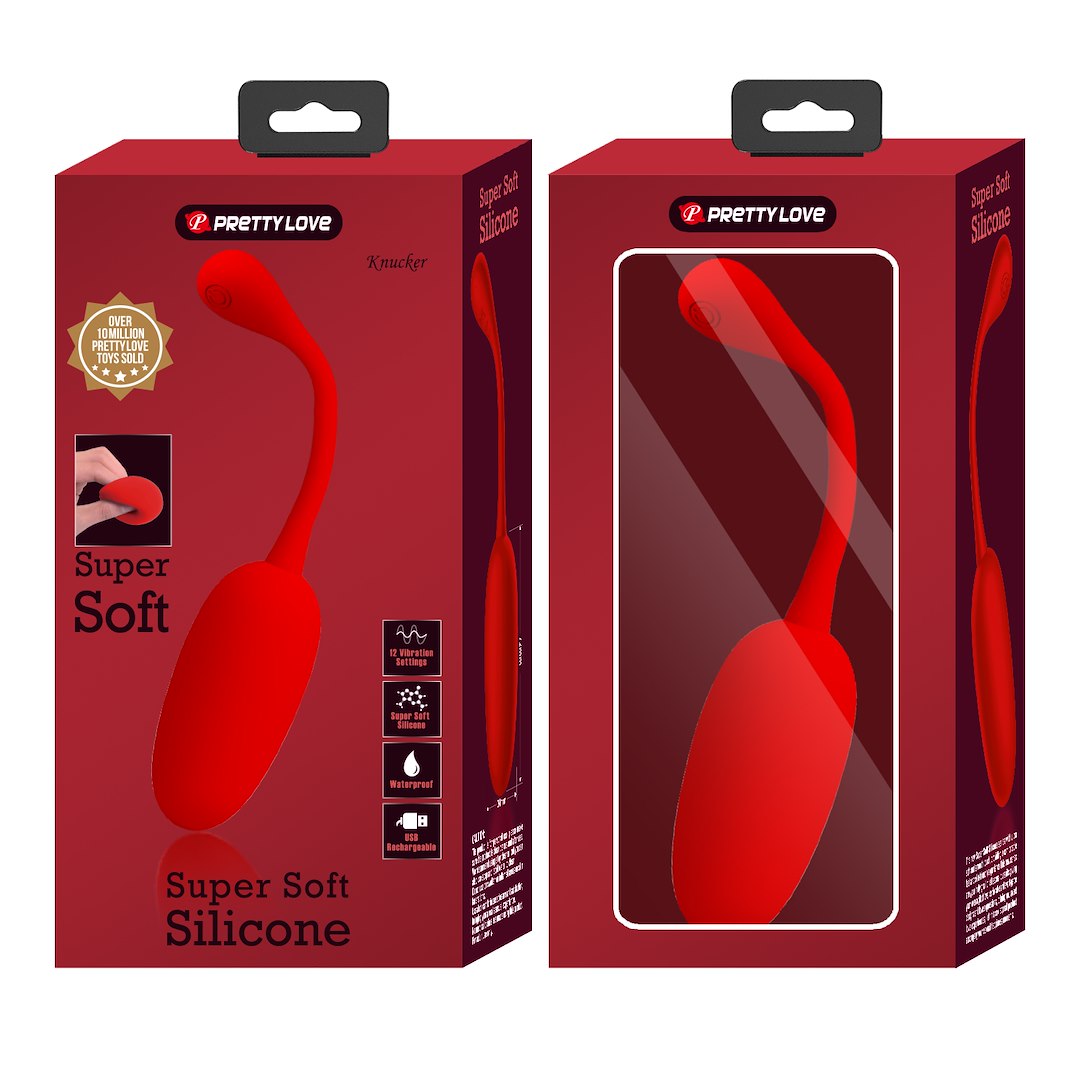 Jajeczko z wibracjami Knucker Red Pretty Love — zdjęcie 9