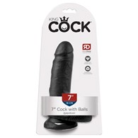 Dildo z przyssawką 18 cm King Cock
