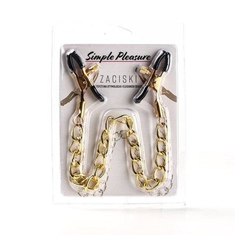 Zaciski Na Sutki Łańcuszek Złoty