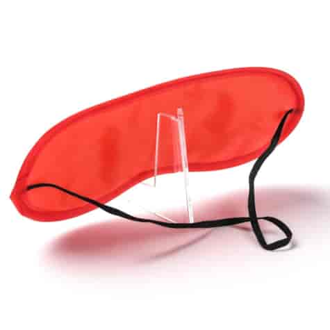 Maska Na Oczy Satynowa Czerwona