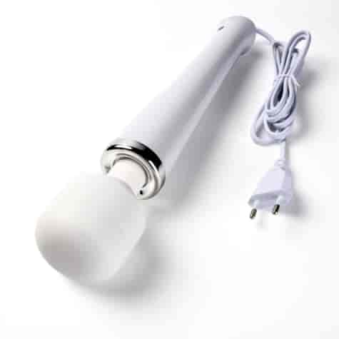 Masażer Kulowy Magiczna Różdżka Zasilany Prądem Biały