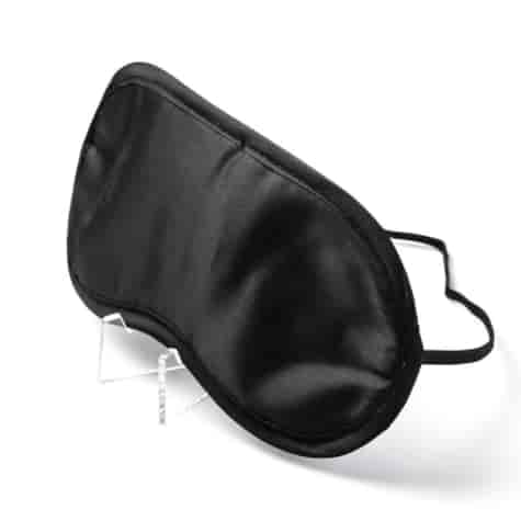 Maska Na Oczy Satynowa Czarna