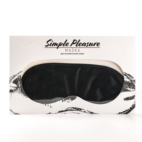 Maska Na Oczy Satynowa Czarna