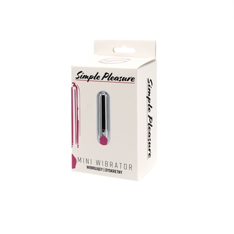 Wibrator Mini Typ Bullet Ładowany Usb Srebrny