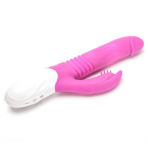 Wibrator Silikonowy Typ Króliczek Ładowany Usb Fioletowy