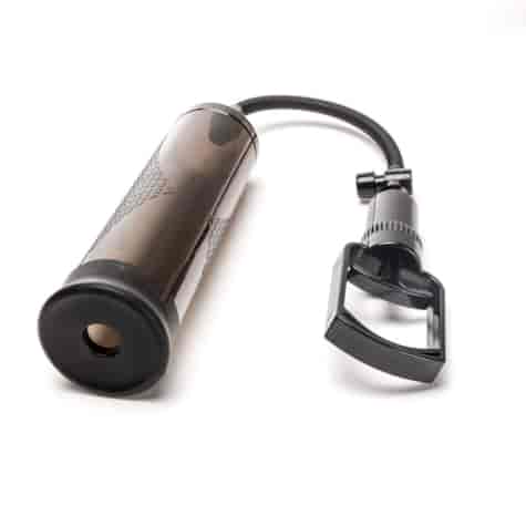 Pompka Próżniowa Do Powiększania Penisa  Z Tłokiem Duża Czarna