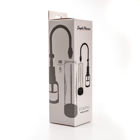 Pompka Próżniowa Do Powiększania Penisa  Z Tłokiem Duża Przezroczysta