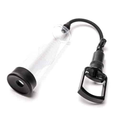 Pompka Próżniowa Do Powiększania Penisa  Z Tłokiem Duża Przezroczysta