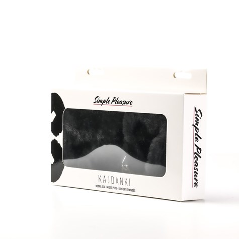 Kajdanki Erotyczne Metalowe Z Futerkiem Czarne