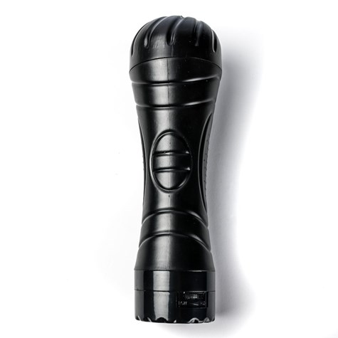 Masturbator Z Wibracją Wagina  Cyberskóra Baterie Czarny