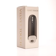 Masturbator Z Wibracją Ssaniem Cyberskóra Ładowany Usb Czarny