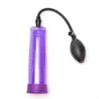 Pompka Próżniowa Do Powiększania Penisa Z Gruszką Duża Fioletowa