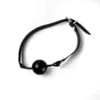 Knebel Silikonowy Do Ust Z Kulką Czarny