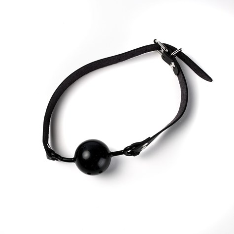 Knebel Silikonowy Do Ust Z Kulką Czarny