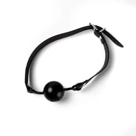 Knebel Silikonowy Do Ust Z Kulką Czarny