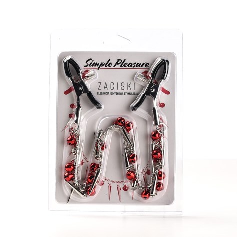 Zaciski Na Sutki Łańcuszek Dzwoneczki Srebrne